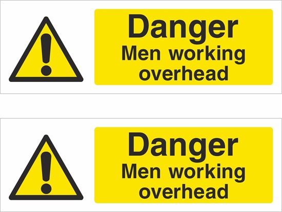 Picture of Men working overhead Decals / Stickers