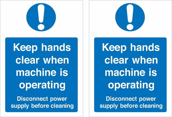 Picture of Keep hands clear when machine is operating... Decals / Stickers