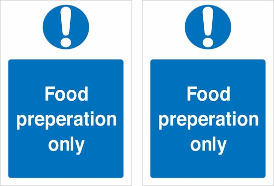 Picture of Food preparation only Decals / Stickers