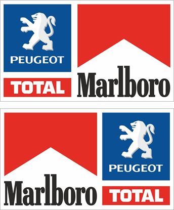 Picture of Peugeot Total Marlboro Decals / Stickers