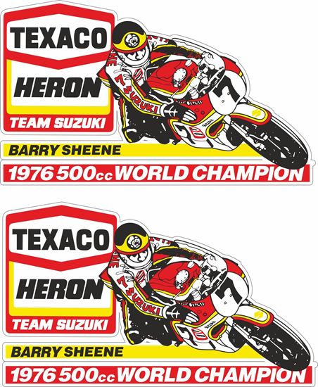 Picture of Barry Sheene Texaco Heron Decals / Stickers