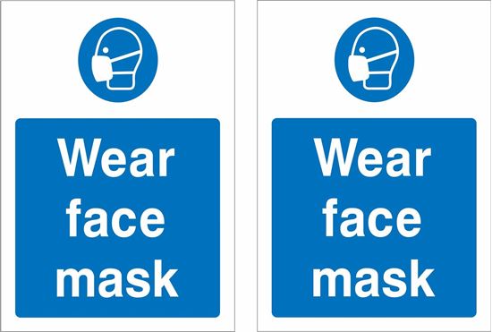 Picture of Wear face mask Decals / Stickers