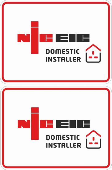 Picture of NICEIC Domestic Installer Labels / Stickers