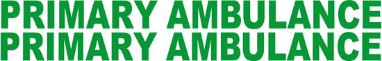 Picture of Primary Ambulance Decals / Stickers