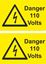 Picture of Danger, 110 Volts Decals / Stickers