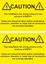 Picture of Caution, This Installation has wiring colours to two...  Decals / Stickers