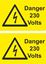 Picture of Danger, 230 Volts Decals / Stickers