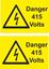 Picture of Danger, 415 Volts Decals / Stickers