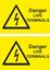 Picture of Danger, Live Terminals Decals / Stickers