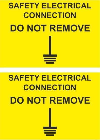 Picture of Safety Electrical connection...Decals / Stickers