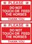 Picture of Please do not touch or feed the horses... Decals / Stickers