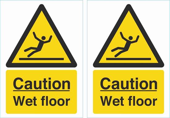 Picture of Caution wet floor Decals / Stickers