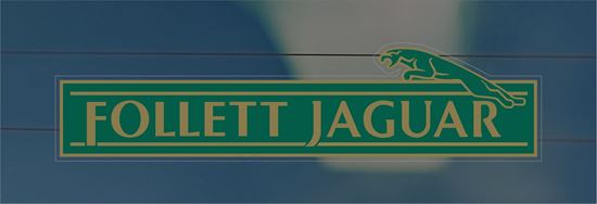 Picture of Follett Jaguar Dealer rear glass Sticker