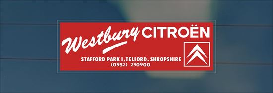 Picture of Westbury - Telford Dealer rear glass Sticker