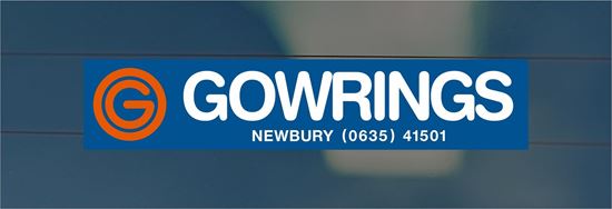 Picture of Gowrings  - Newbury Dealer rear glass Sticker