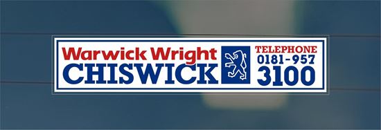 Picture of Warwick Wright - Chiswick Dealer rear glass Sticker