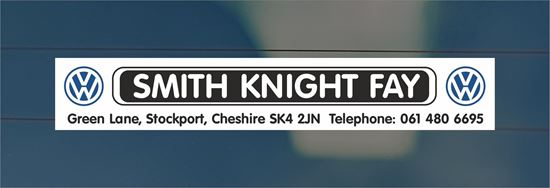 Picture of Smith Knight Fay - Stockport Dealer rear glass Sticker