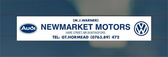 Picture of Newmarket Motors - Hertfordshire Dealer rear glass Sticker