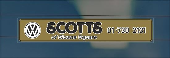 Picture of Scotts of Sloane Square - London Dealer rear glass Sticker