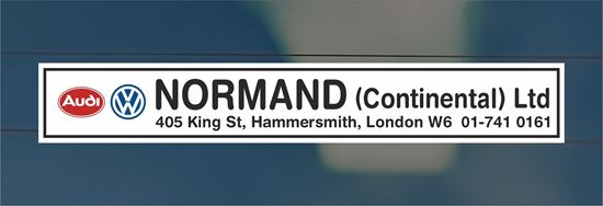 Picture of Normand  - London Dealer rear glass Sticker