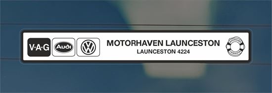 Picture of Motorhaven - Launceston Dealer rear glass Sticker