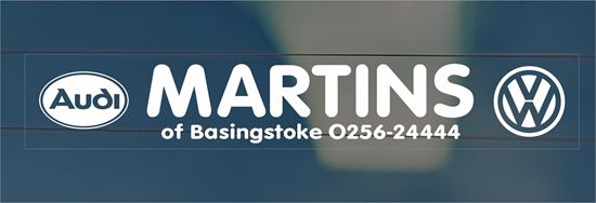 Picture of Martins of Basingstoke Dealer rear glass Sticker