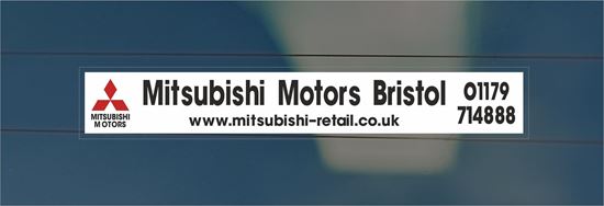 Picture of Mitsubishi Motors - Bristol Dealer rear glass Sticker