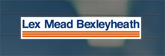 Picture of Lex Mead Bexleyheath rear glass Sticker