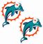 Picture of Miami Dolphins Stickers / Decals
