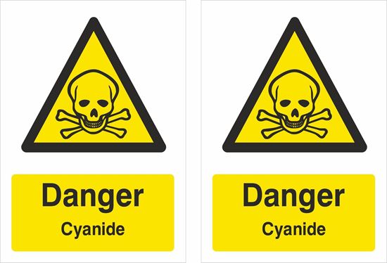 Picture of Danger cyanide Decals / Stickers