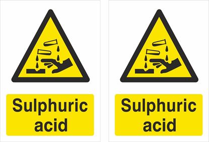 Picture of Sulphuric acid Decals / Stickers