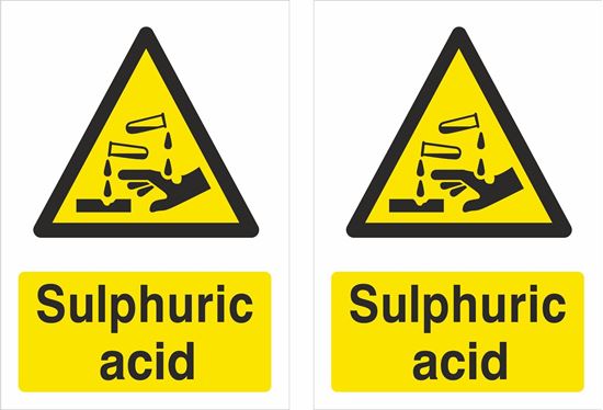 Picture of Sulphuric acid Decals / Stickers