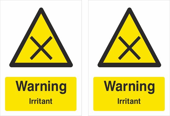 Picture of Warning Irritant Decals / Stickers