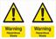 Picture of Warning Hazardous Waste Decals / Stickers