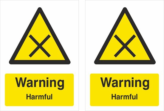 Picture of Warning Harmful Decals / Stickers