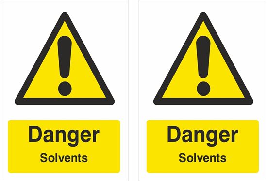 Picture of Danger Solvents Decals / Stickers