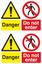 Picture of Danger, Do not enter Decals / Stickers