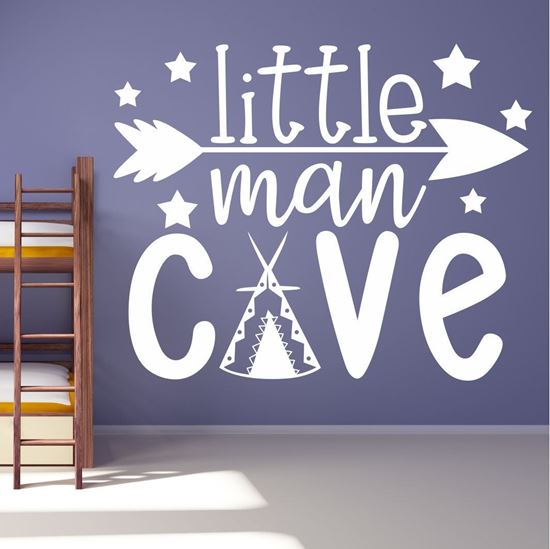 Picture of Little Man Cave Wall Art sticker