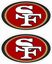 Picture of San Francisco 49ers Decals / Stickers