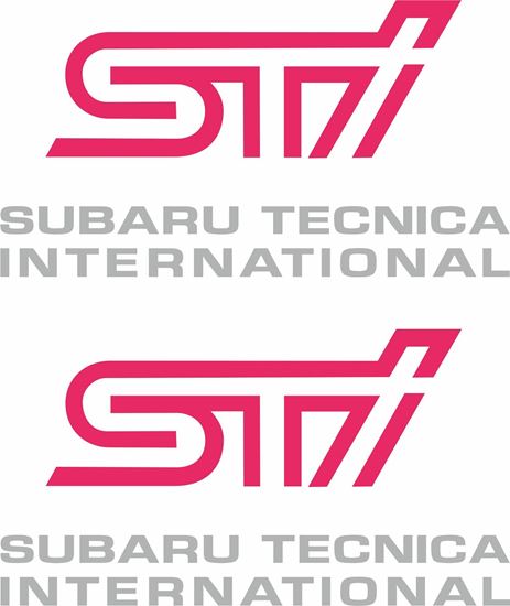 Picture of Impreza STi  version 1 - 4 fog cover Decals / Stickers SILVER