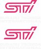 Picture of Impreza STi version 1 - 4 fog cover Decals / Stickers WHITE
