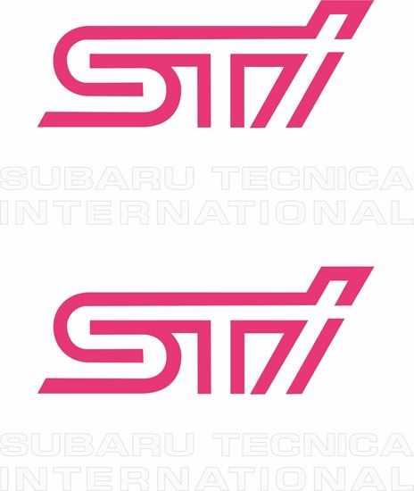 Picture of Impreza STi version 1 - 4 fog cover Decals / Stickers WHITE