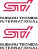 Picture of Impreza STi version 5 fog cover Decals / Stickers ANTHRACITE