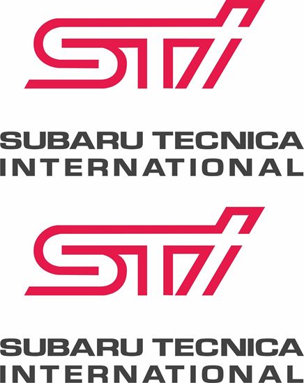 Picture of Impreza STi version 5 fog cover Decals / Stickers ANTHRACITE