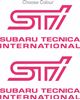Picture of Impreza STi Version 1 - 4 fog cover Decals / Stickers PICK COLOUR