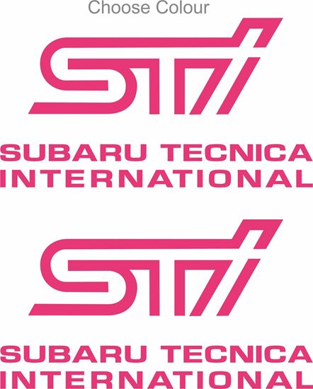 Picture of Impreza STi Version 1 - 4 fog cover Decals / Stickers PICK COLOUR