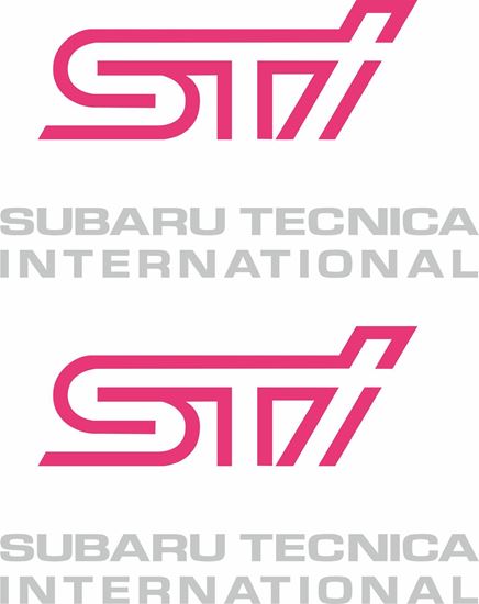 Picture of Impreza STi version 5 fog cover Decals / Stickers SILVER