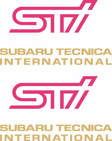 Picture of Impreza STi version 5 fog cover Decals / Stickers GOLD