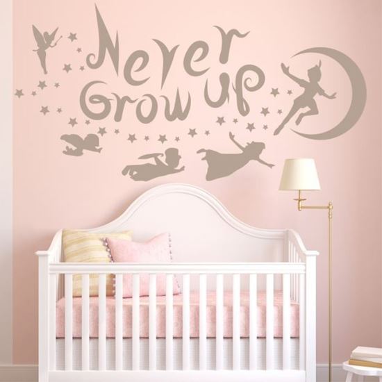 Picture of "Never grow up"  Wall Art sticker