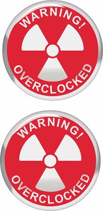 Picture of Warning overclocked Gel Badges